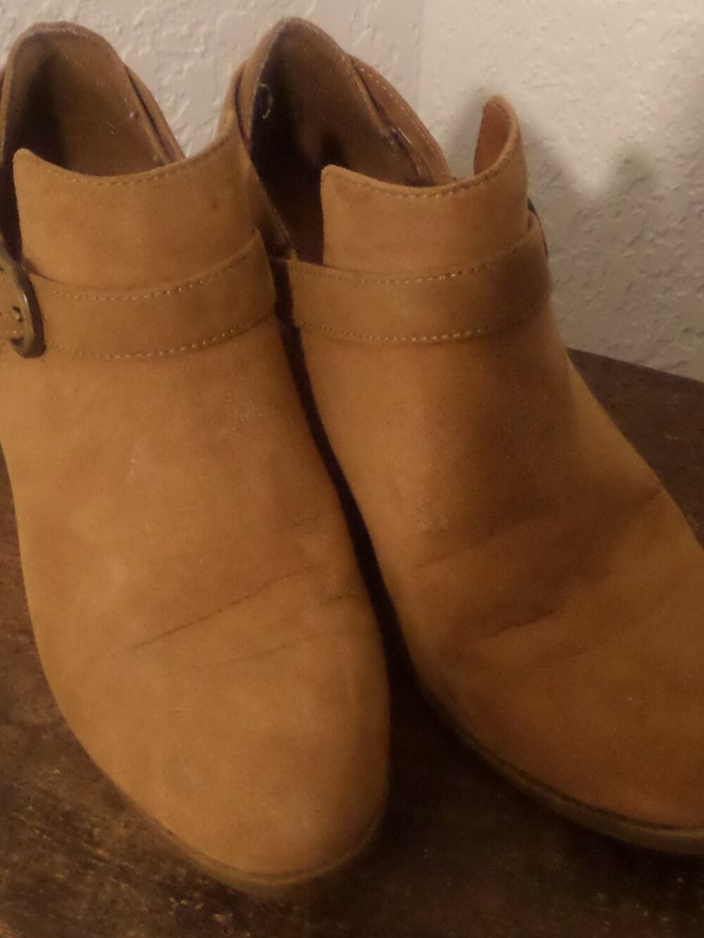 Time and Tru Tan Ankle Booties